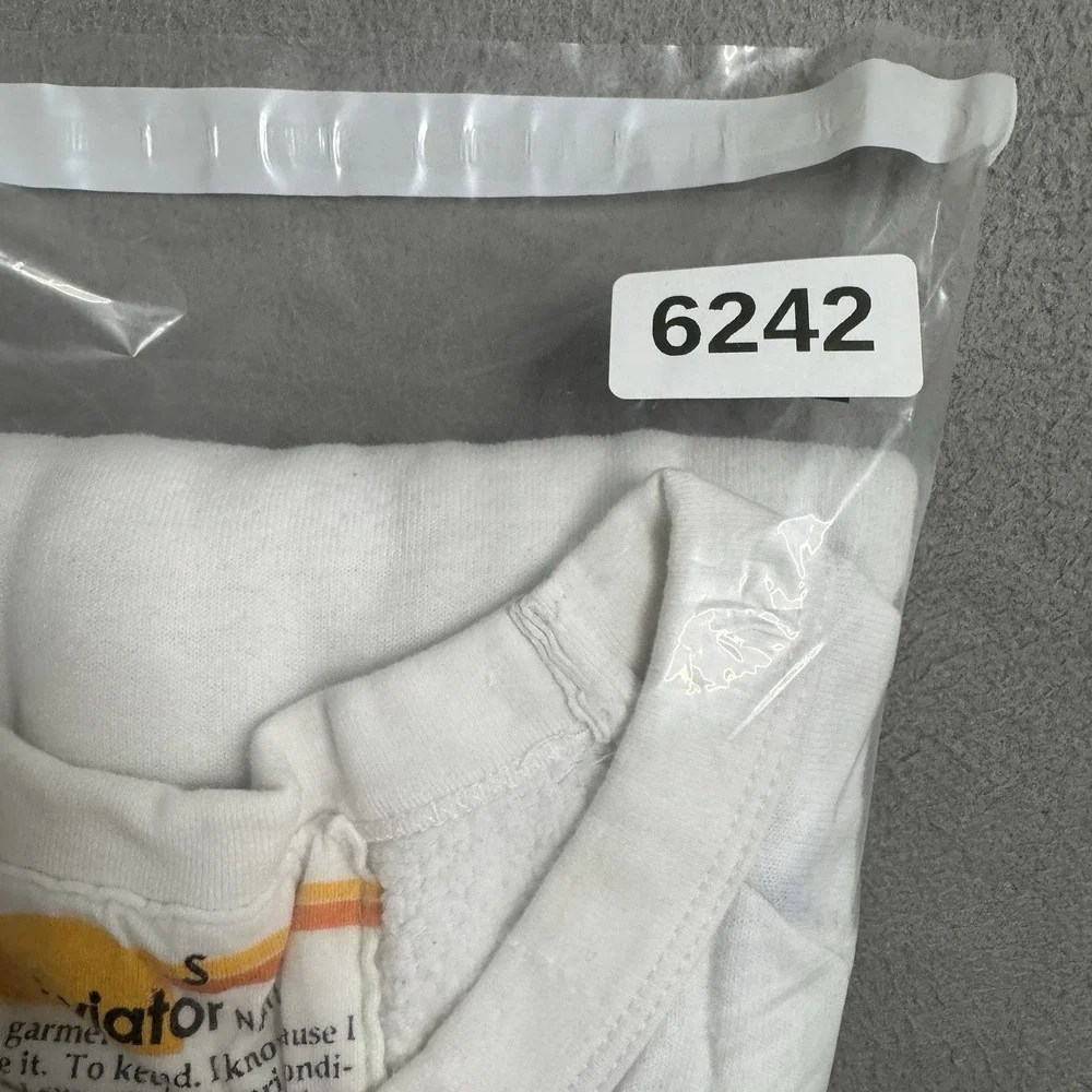 Aviator Nation Sweatshirt Womens Small White Rainbow Stripe USA Pullover Retro - Picture 8 of 8